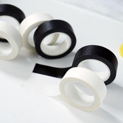 Однотонная бумажная лента DIY Черно-белая лента Декоративные ленты Малярный скотч Оберточная бумага Наклейки