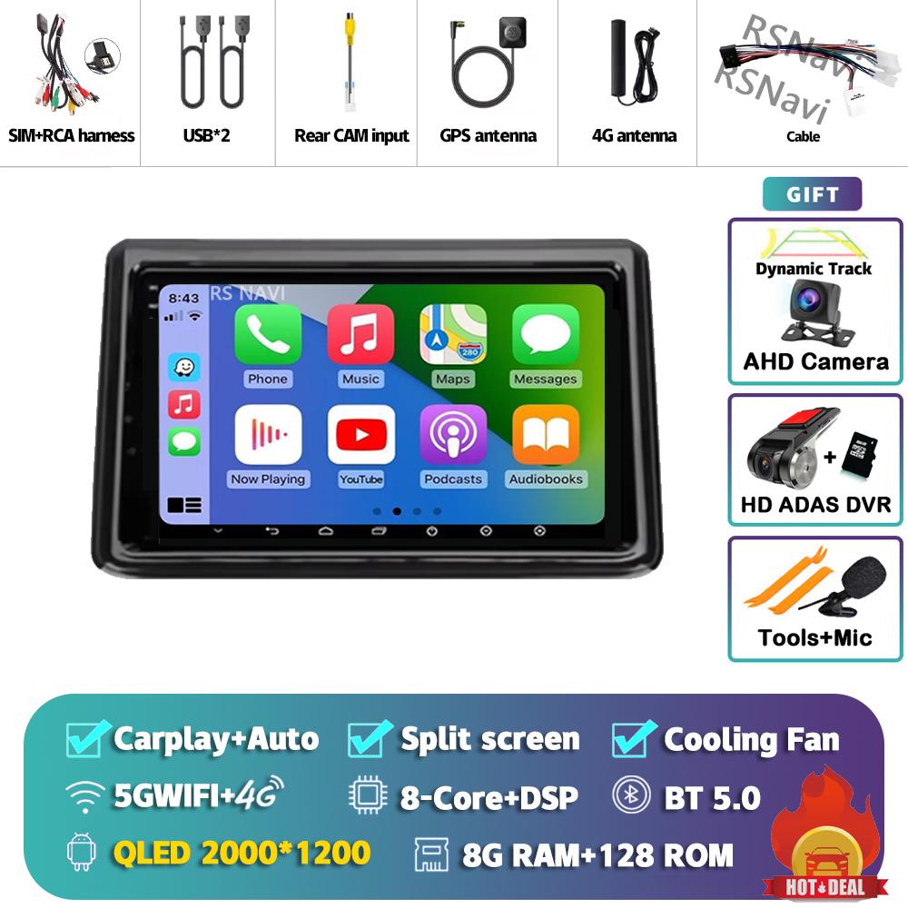 Android 14 Carplay Auto For Toyota Noah 2014 - 2020 Car Radio Player Multimedia stereo Navigation 360 Camera Head Unit AI Voice