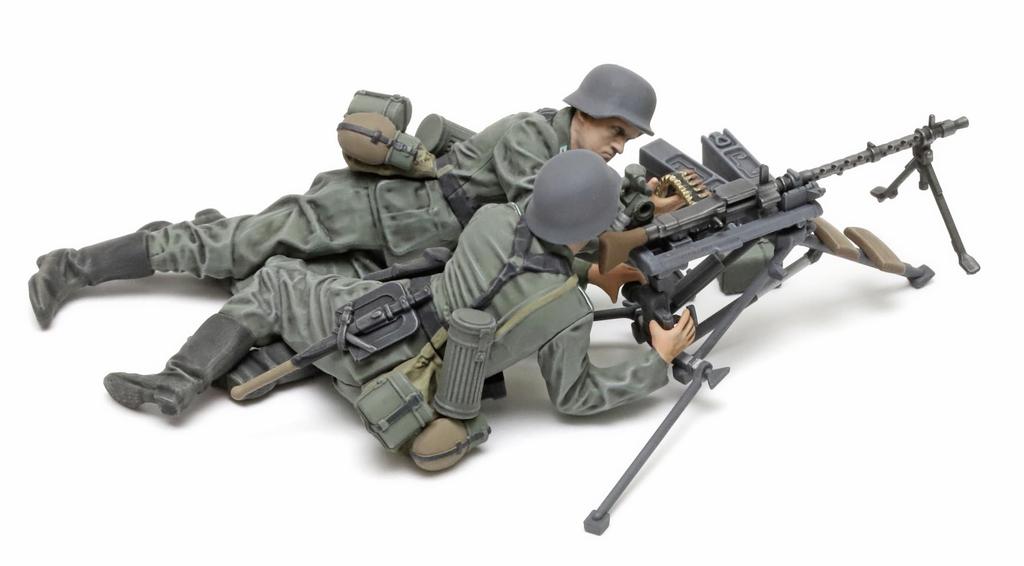 Пластиковая модель немецкой пулеметной группы TAMIYA Military Miniature Series 35386 1/35 No.386 (Средняя война)