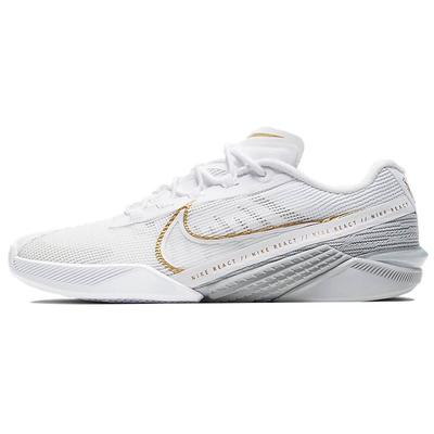 React Metcon Turbo White Metallic Gold Женские кроссовки Светло-дымчато-серые CT1249-100