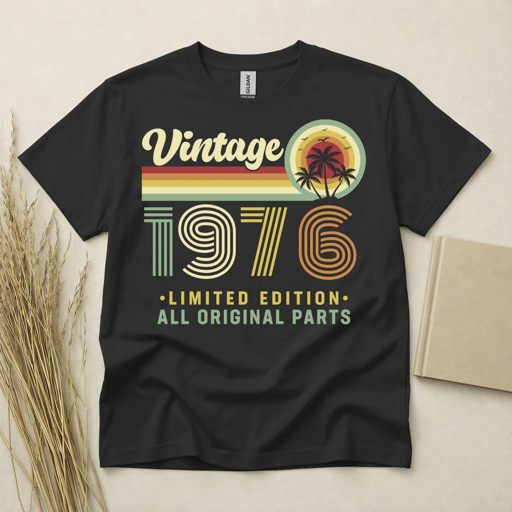 50th Birthday Shirt Born In 1976 50 Years Old Gifts Vintage Retro T-Shirt Fifty