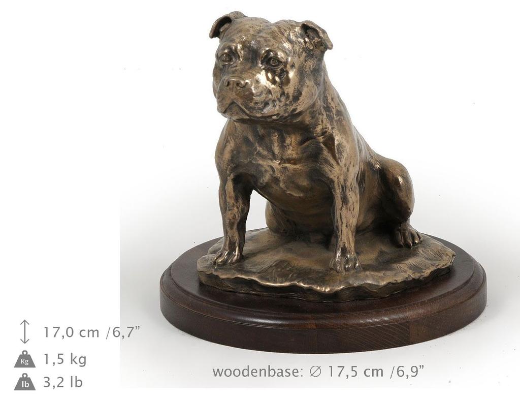 Staffordshire Bull Terrier, Staffy - Dog Figurine, Dog Silhouette Figurine, Trophy for Art-Dog Dog Show Exhibition