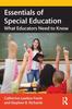 Книга Essentials of Special Education : What Educators Need To Know