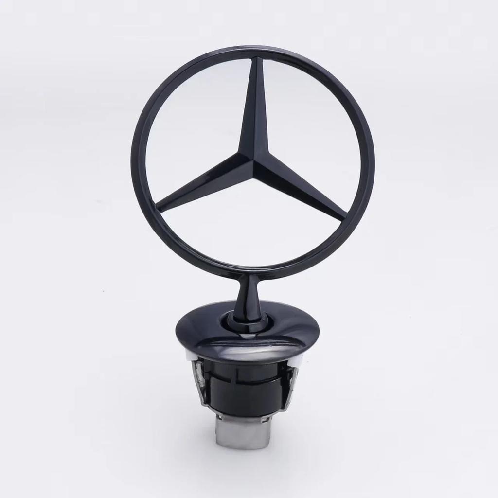 FXIK3 ABSMetal Star Bonnet Hood Logo Emblem Badge For Mercedes Benz AMG Maybach W204 W205 W203 W211 W212 W213 C180 C200 E200 E260L S A