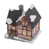 Christmas House Village LED Lights Decorating Battery Operated Resin House Decoration for Christmas