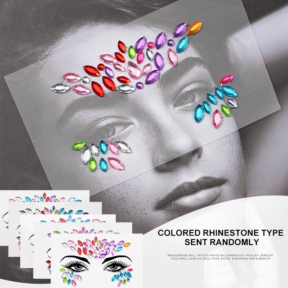 Экологичные Маскарадные Акриловые Наклейки С Бриллиантами