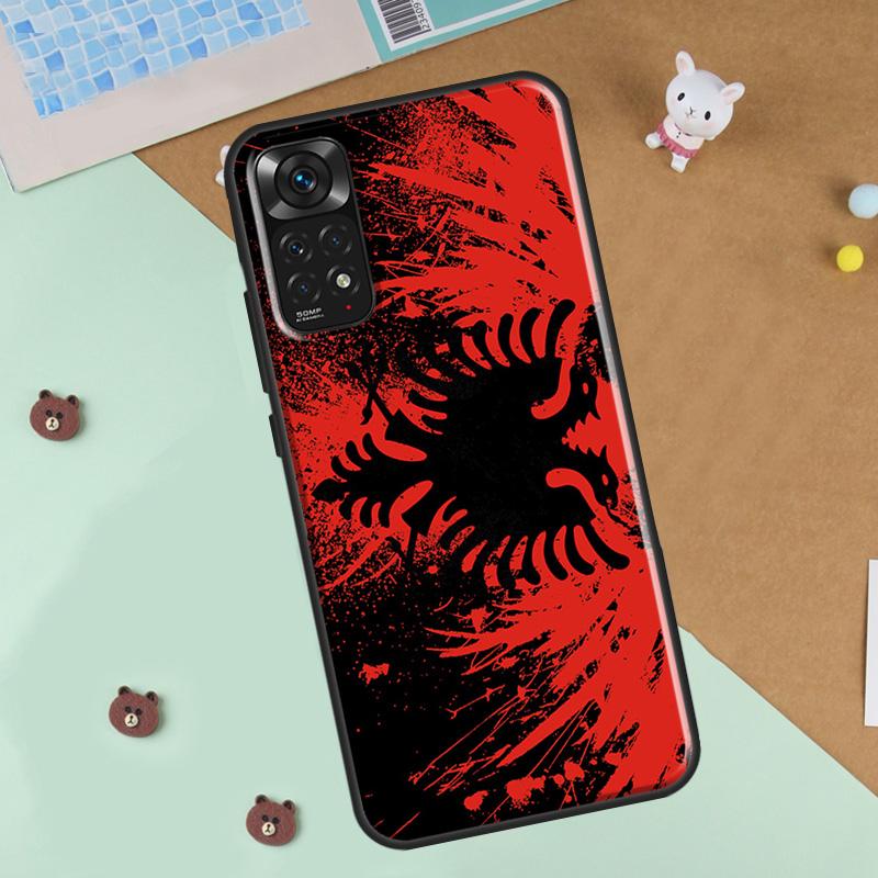 Албания Албанский Флаг Арт Чехол для Телефона Для Xiaomi Redmi Note 12 8 9 10 11 Pro 8T 9S 10S 11S 12S 10A 9C 10C 12C