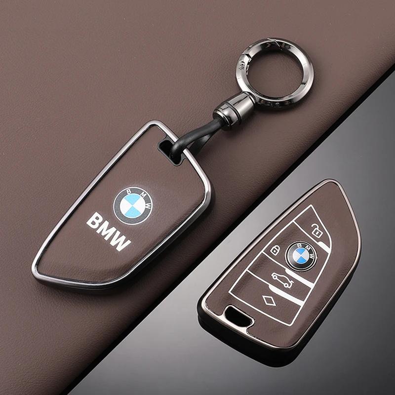 2025 для BMW 1 2 3 5 7 Серии X1 F48 X3 G20 X4 X5 G05 X6 F16 M40i M440i G02 G31 G23 F34 F15 F40 IX3 TPU Кожаный Чехол Ключ от Машины