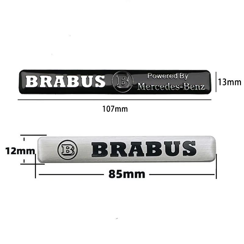 Aluminum Car Badge Sticker Accessories For Mercedes Benz AMG Brabus Maybach Smart W204 GLC CLA GLK W205 W203 W206 W108 W124 W126 CJKLM1