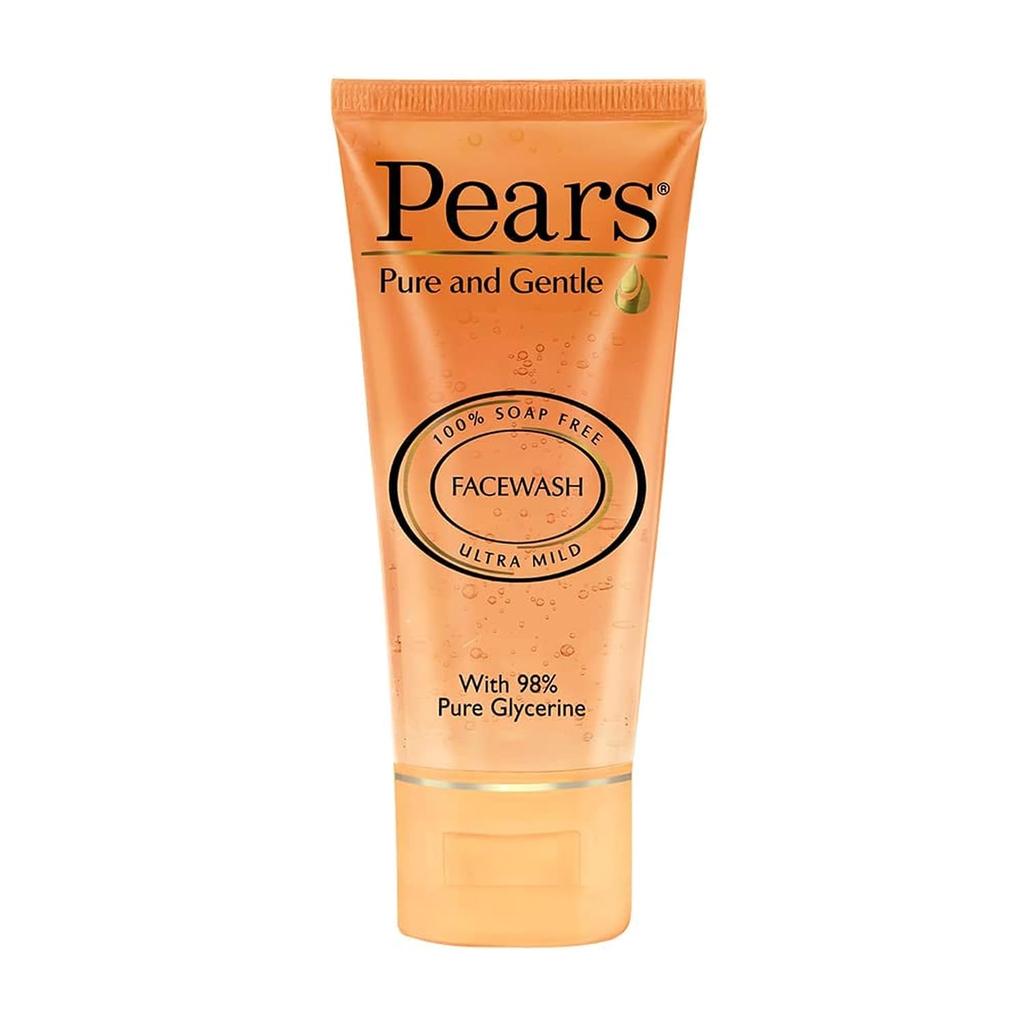 Pears Чистое и Нежное Ежедневное Очищающее Средство для Умывания Лица|| Мягкое Очищающее Средство с Глицерином|| Балансирует Ph|| 100% Без Мыла || 60 г