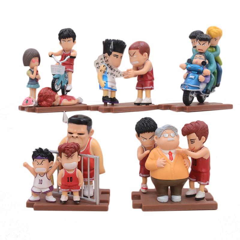 Коллекция ПВХ фигурок Slam Dunk с подвижными персонажами для фанатов и коллекционеров