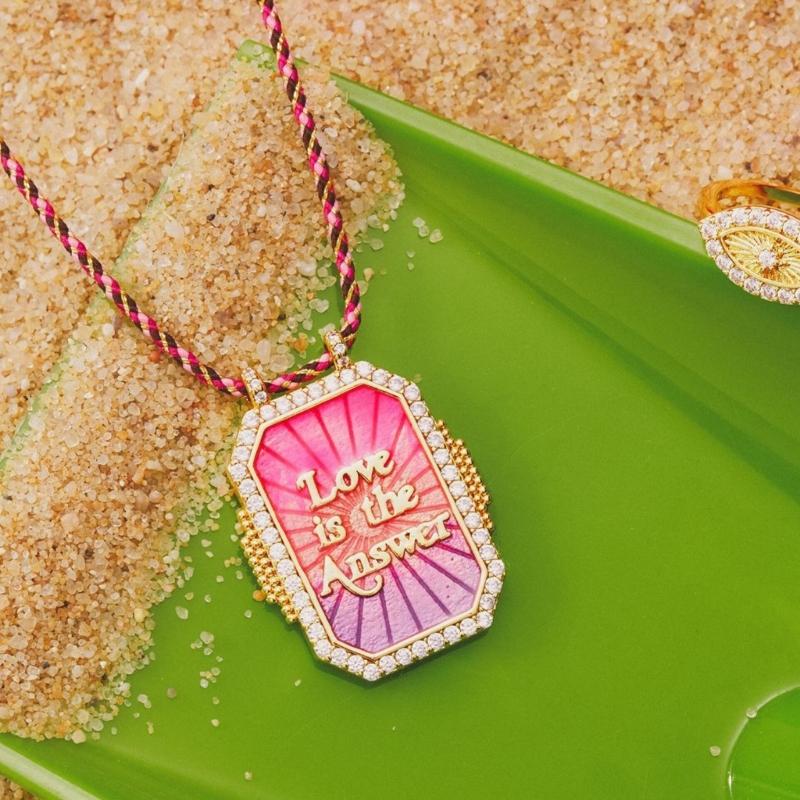 Уникальное ожерелье из хлопкового шнура с подвеской-шармом «Перец, глаз дьявола». Элегантная цепочка до ключиц для модных женщин.