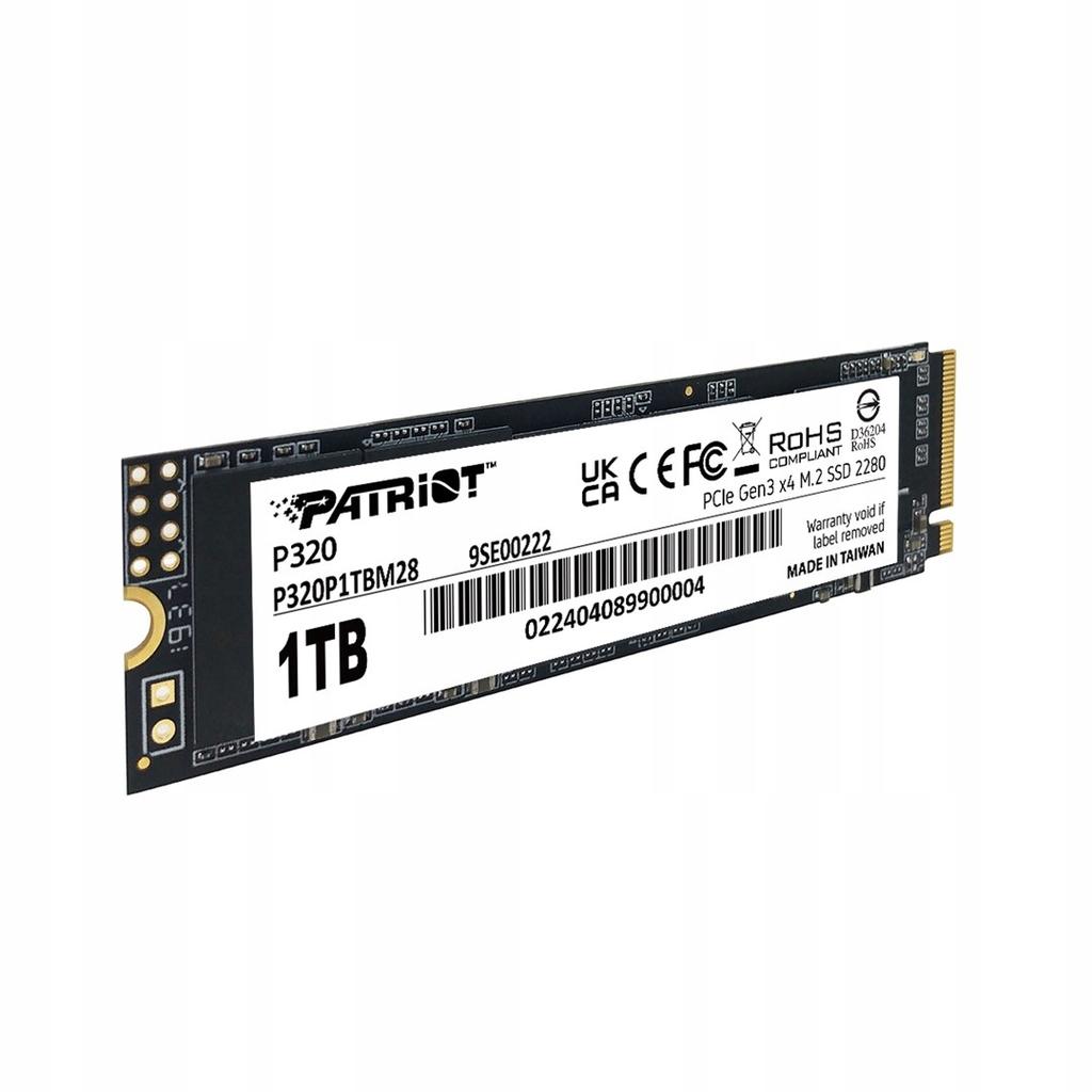 Ssd Patriot Viper P320 M.2 Pci-Ex4 Nvme 512Gb 3Gb/S