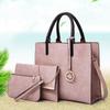 Women's New PU Picture Mother Bag 3 Piece Set Shoulder Bag Outdoor Travel Handbag