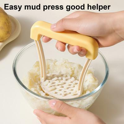 Картофелемялка Yousheng с эргономичной ручкой, ручной пресс для картофеля, сотовое круглое отверстие, пресс для пюре, многофункциональный кухонный инструмент