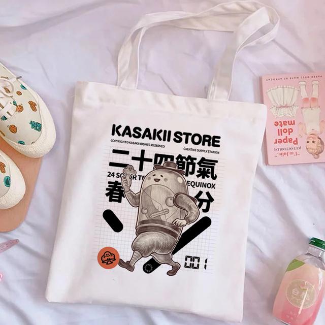 Женская сумка для покупок с рисунком сердца с милым принтом Kawaii сумка Harajuku Холст Сумка для покупок Сумка для девочек Сумочка One