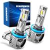 GEARPOWER 2025 H11 LED Headlight, 30,000 LM, 700% Bright, Compatible with H8, H9, H11,