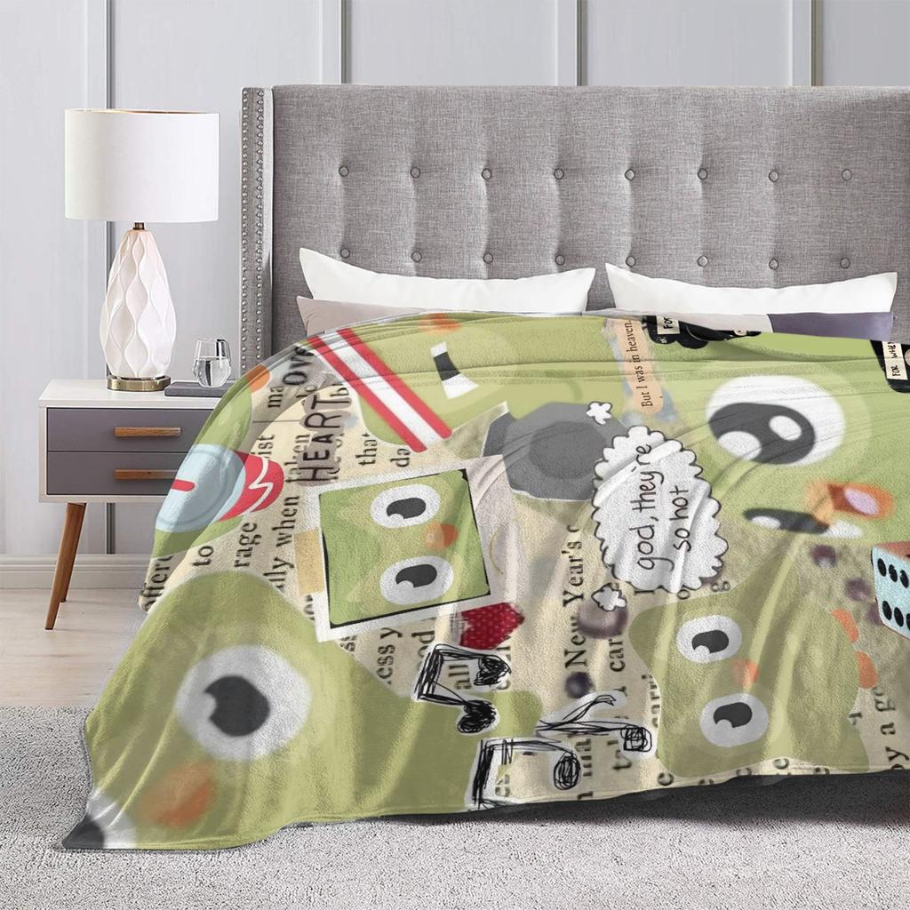 Плед-сова Duolingo Duo для путешествий в самолете Фланелевое постельное белье Пледы для домашнего декора Теплый Мягкий Качественный на заказ Покрывало Идея для подарка