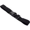 Audiophile One-Touch Buckle Work Belt, 23.2-42.2 Inches (60-120cm) Long, 1.5 Inches (3.8cm) Wide, Soft Belt, Black