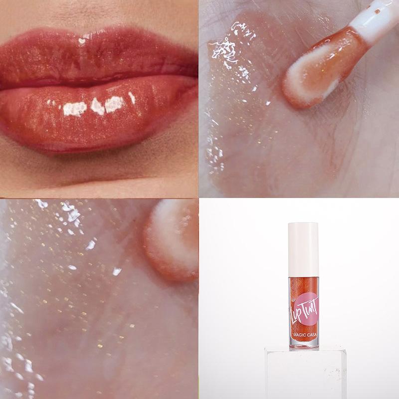 6-цветный фруктовый бальзам для губ увлажняющий и увлажняющий блеск для губ прозрачный блеск для губ Beep Glass Lip Moisturizing Lip Oil