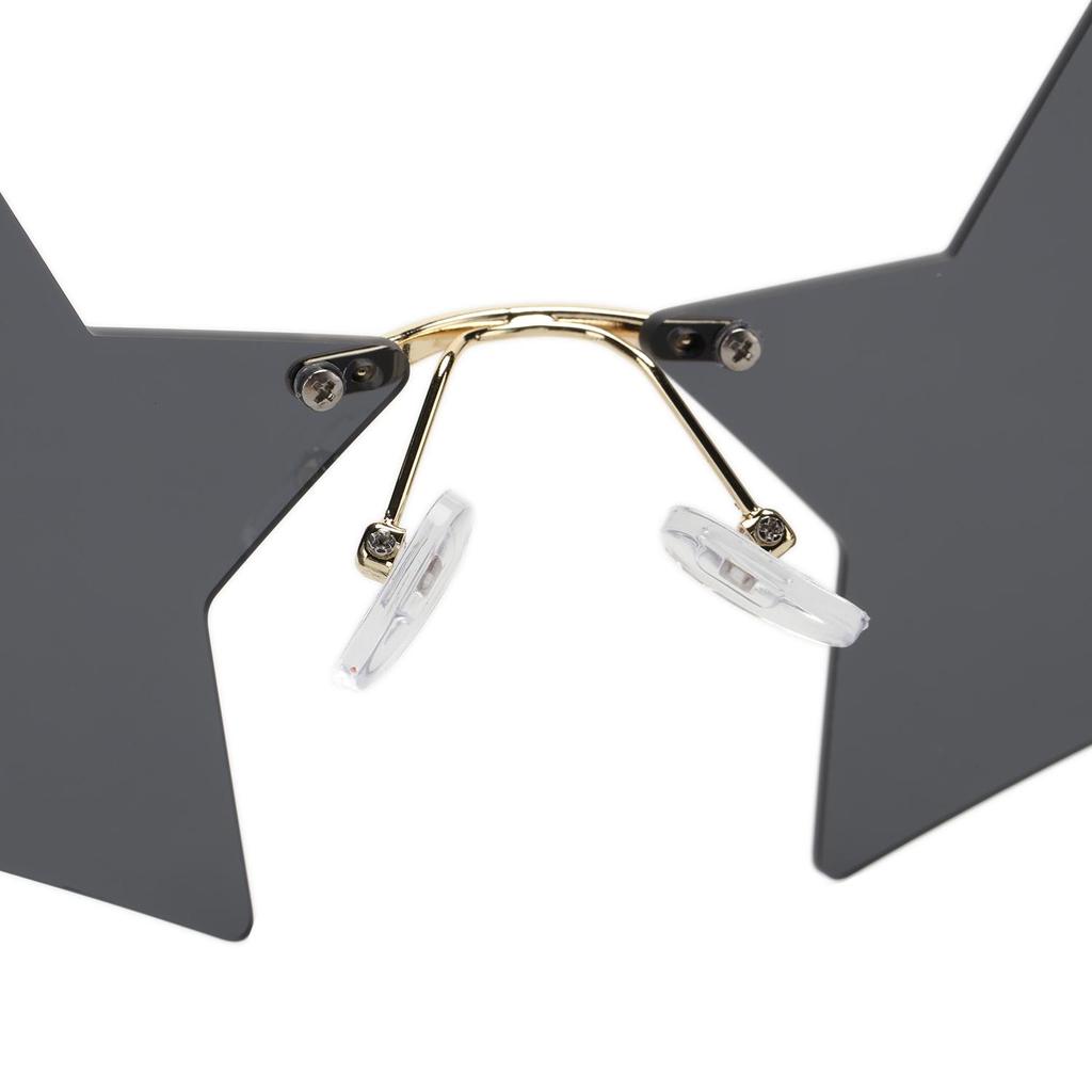 Симпатичные очки для женщин и мужчин, вечерние очки, солнцезащитные очки без оправы, солнцезащитные очки в форме звезды