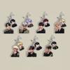 Брелок-брелок с двойным шармом BTS, Брелок с фото и мультяшным изображением Bangtan Boys, Подвеска на сумку K-pop идола для фанатов ARMY(Джин РМ Шуга Чимин Ви Джей-Хоуп Чонгук)