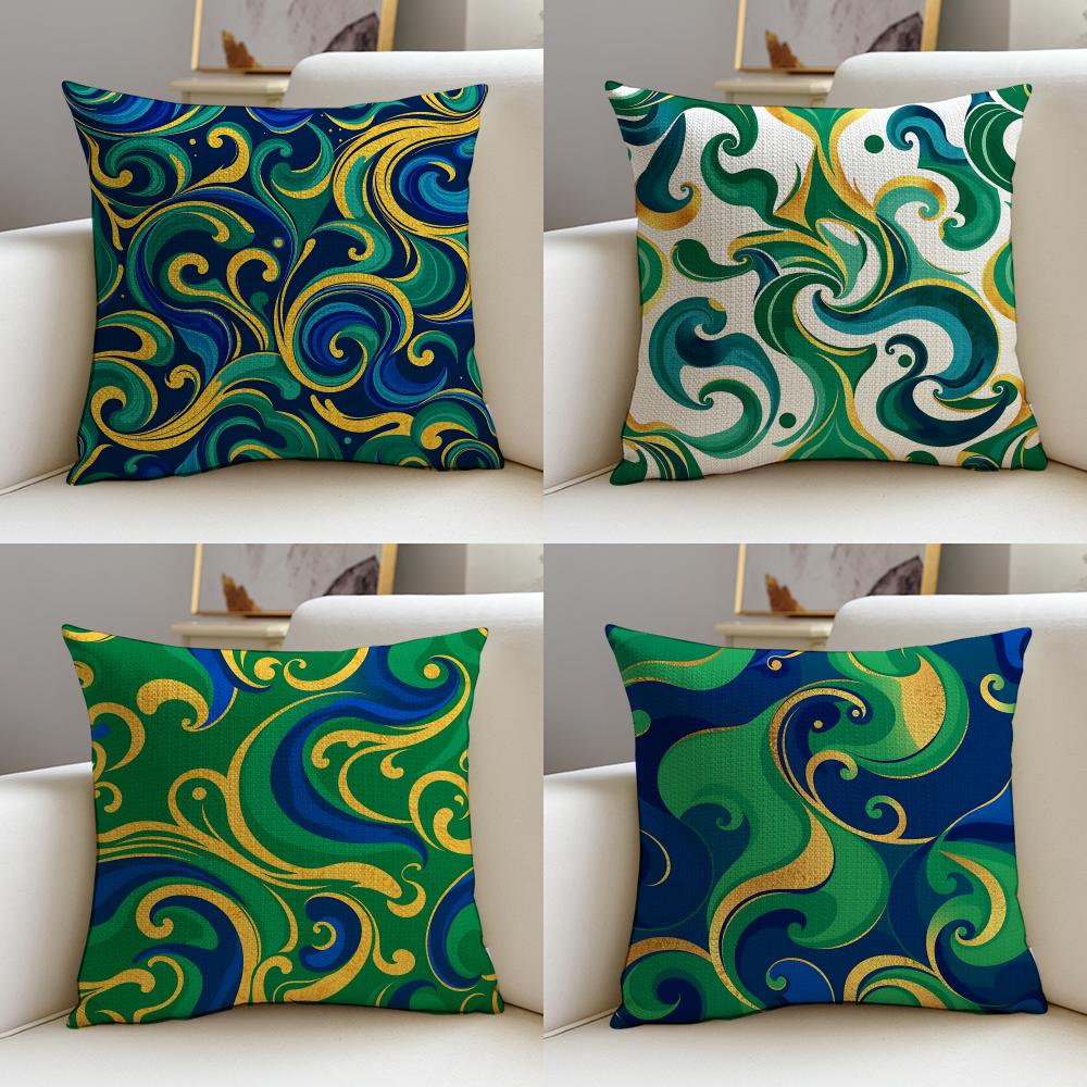 Glamorous LLuxury Glitter Flowing PatternS Cushion Cover Pcs Linen Throw Pillow Covers x x Modern Home Decor