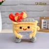 Emotional Support Dumpster Fire Doll Decor,Handmade Crochet Adorable Crochet Dumpster Fire Knitting Toy Desk Decoration Gift