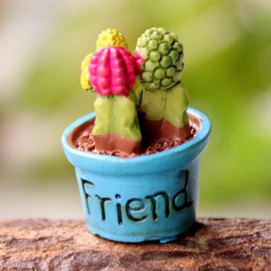 Bonsai Lifelike Eye-catching Miniature DIY Fairy Succulents Decorations for Garden