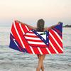 1pc Atletico Madrid Beach Towel, Beach and Seaside Swimming Pool Equipment, Fashion Pattern, Rectangular, Travel Essentials