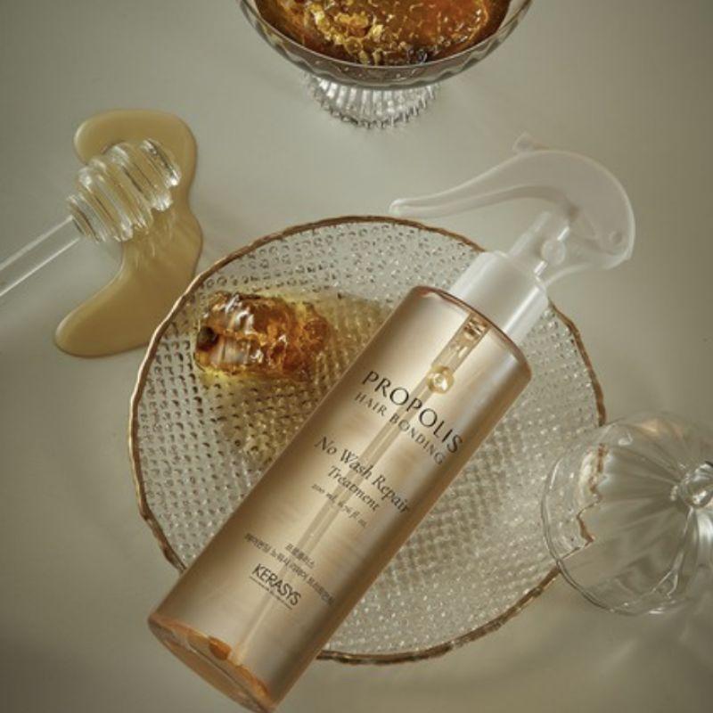 KERASYS Прополисная несмываемая восстанавливающая сыворотка для волос 200 мл – Питательное несмываемое средство для ухода за волосами