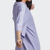 adidas Женская футболка оверсайз с трилистником Originals Светло-фиолетовая IQ3401