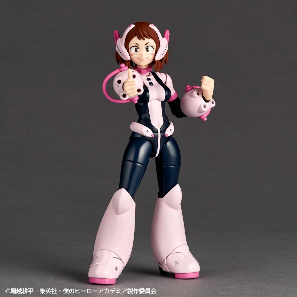 Kaiyodo Revoltech My Hero Academia Ochaco Uraraka Action Figure, Painted 130mm, PVC & ABS, Non-scale, Articulated Collectible