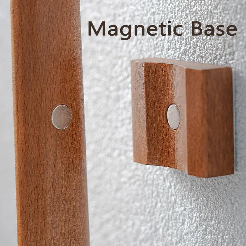 55CM Wooden Long Handle Magnetic Shoehorn Long Shoe Spoon Horn for Shoes Wear Shoe Easier