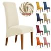Size Jacquard Chair Cover Jacquard Stretch Soft Fabric Chair Covers For Dining Room Kitchen Home Decor Washable Seat Case