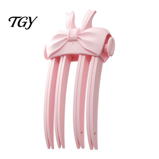 Hair Root Volumizing Clips Heated Clip, Instant Lift Comb with 2 Temperature, Fine Styling Tool Rechargeable Electric Flat Bangs Clip for