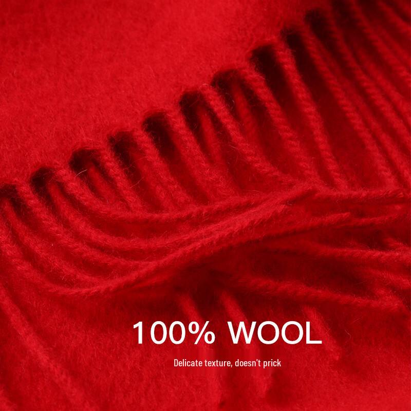 Hengyuanxiang Women's 100% Wool Winter Scarf