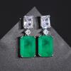 Новые высококачественные серьги Paraiba простые квадратные женские серьги ретро модные аксессуары
