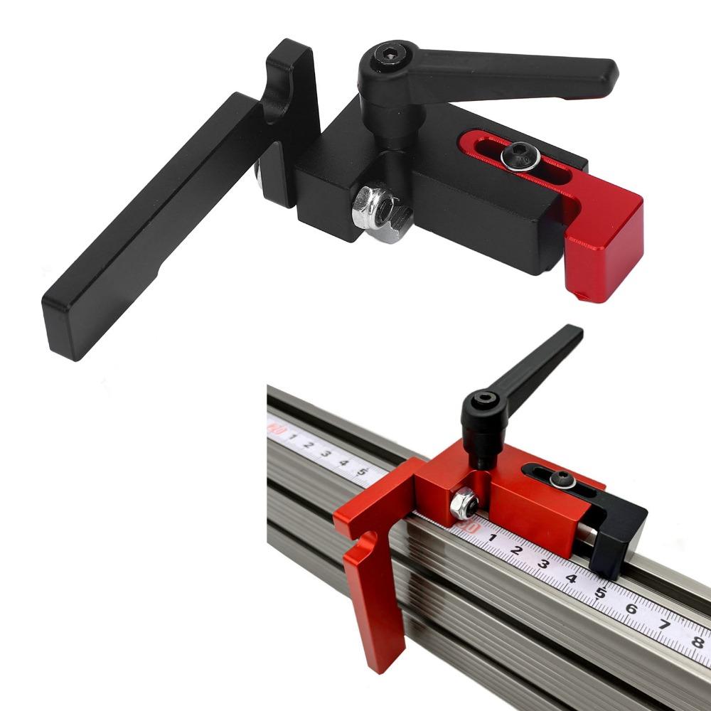 Sliding Connector T Track Flip Stop Aluminum Alloy Workbench T-Slot Stop Workshop Projects