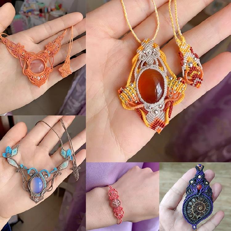 Вощеная швейная нить для шитья кожи ручным швом, полиэстеровая швейная нить 0,55 мм, нить для бисероплетения, 120 ярдов/катушка