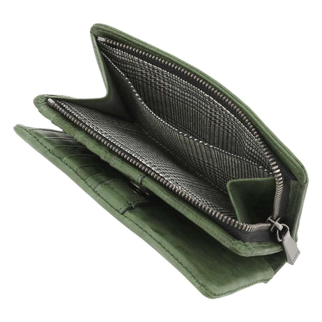 Подлинный ограниченный 720625 складной овчина зеленый [Takeokikuchi] двойной кошелек, кожа, Oyster, цвет, мужской двойной кошелек, кошелек, кожа, [ограниченный