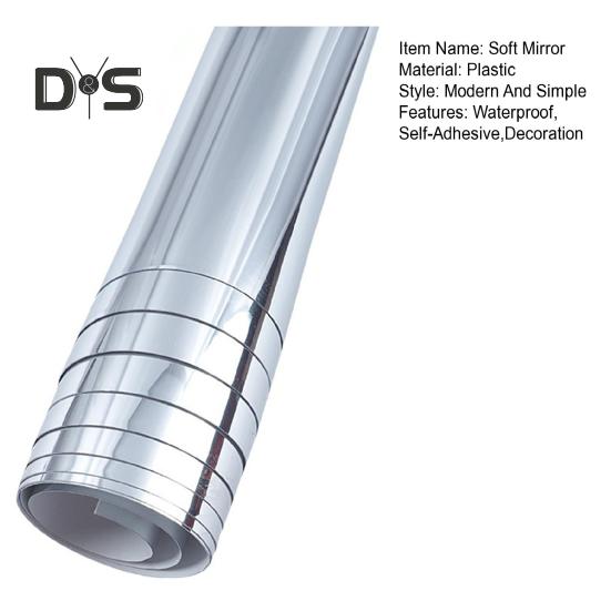 100/200 см мягкое настенное зеркало водонепроницаемое самоклеящееся зеркало на всю длину тела небьющееся украшение для гостиной спальни ванной комнаты зеркало наклейка