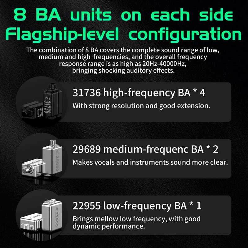 Проводные наушники KZ AS16Pro 8BA с шумоподавлением профессионального класса, съемные наушники HIFI 2Pin, мм, музыкальные наушники, обновленная модель с 3,5-дюймовыми вкладышами