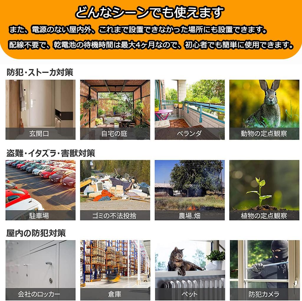 SUNTEK Security Trail Battery Motion Detection Compatible with 1080P Outdoor Surveillance Infrared LED Night Vision Seconds Human Automatic Overwrite