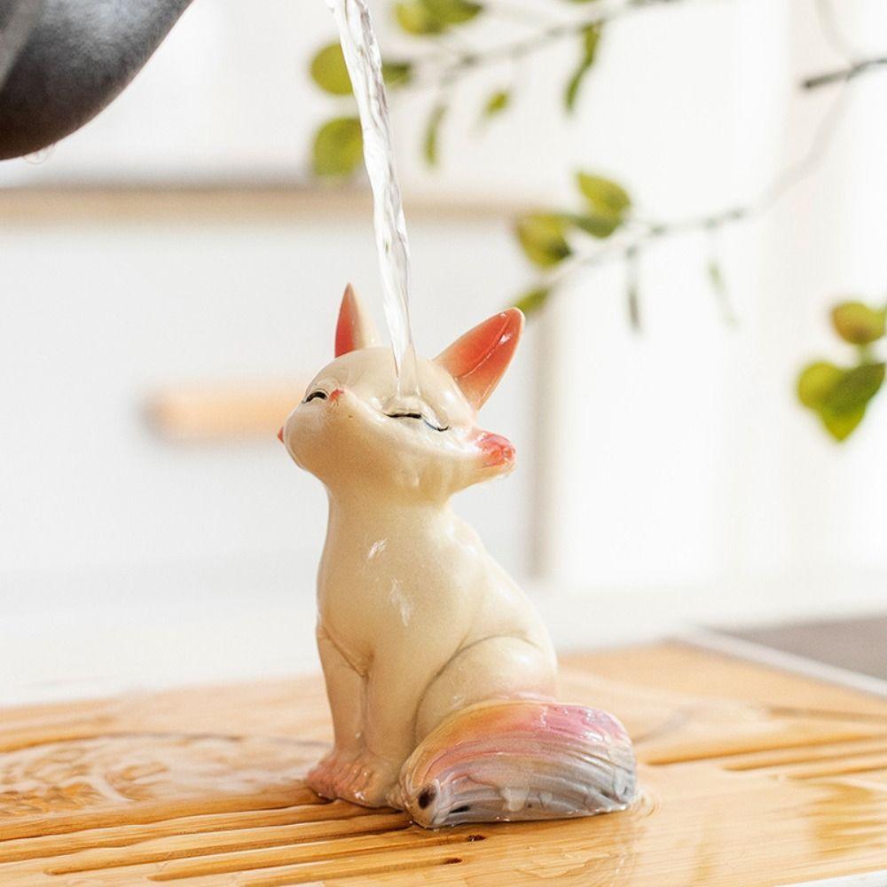 Creative Desk Small Statue Lovely Animal Figurine Tearoom Ornament Miniatures Sculpture  Office