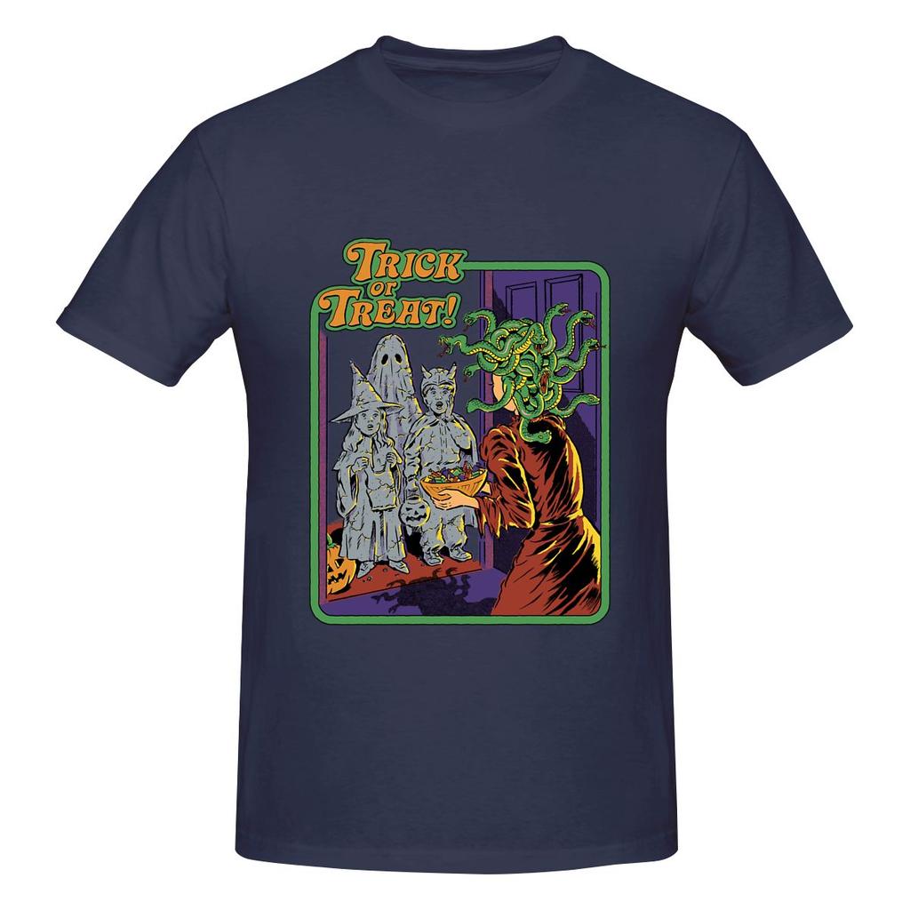 Trick Or Treat Dating Tshirt Japanese Style Fresh Seamless Splicing Cotton Tee