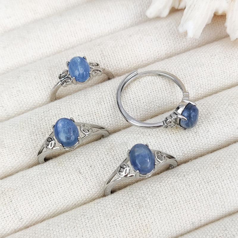 Регулируемое кольцо из натурального камня тигровый глаз, кофейного цвета