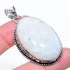 Rainbow Moonstone Gemstone 925 Sterling Silver Jewelry Pendant 2.29" A8p20