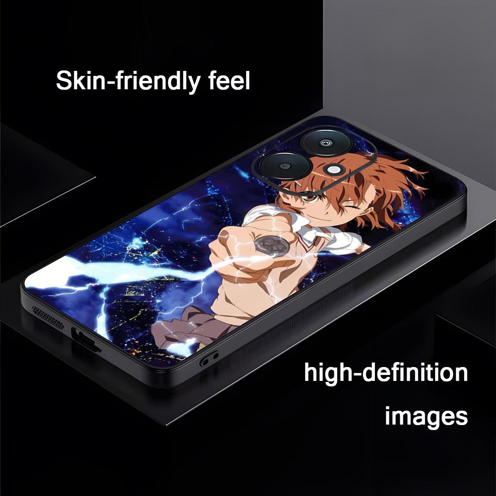 Чехол для телефона Certain Scientific Railgun для Xiaomi Redmi 14C 13C 12C Note14 13 12 11 10 Pro Plus S Мягкий черный чехол для телефона