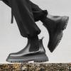 Chelsea boots men's 2024 autumn new breathable medium top platform short boots men's Martin boots 56731-J